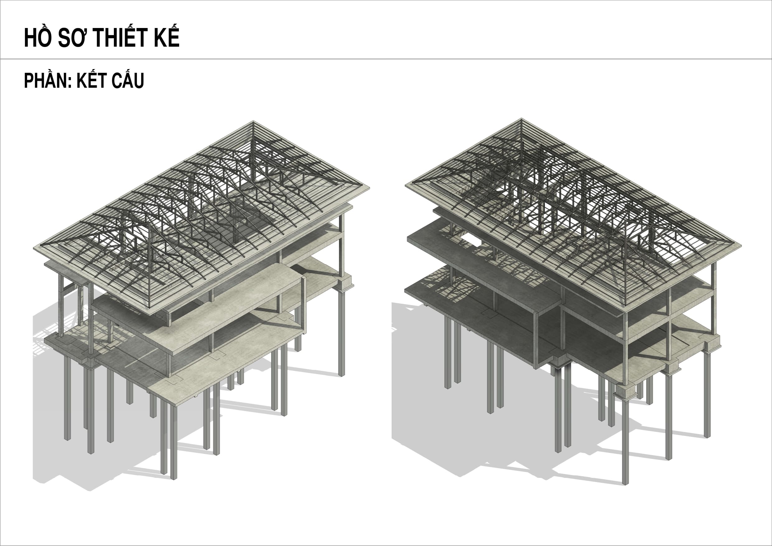 Hồ sơ Revit - Nhà phố 3 tầng 0001